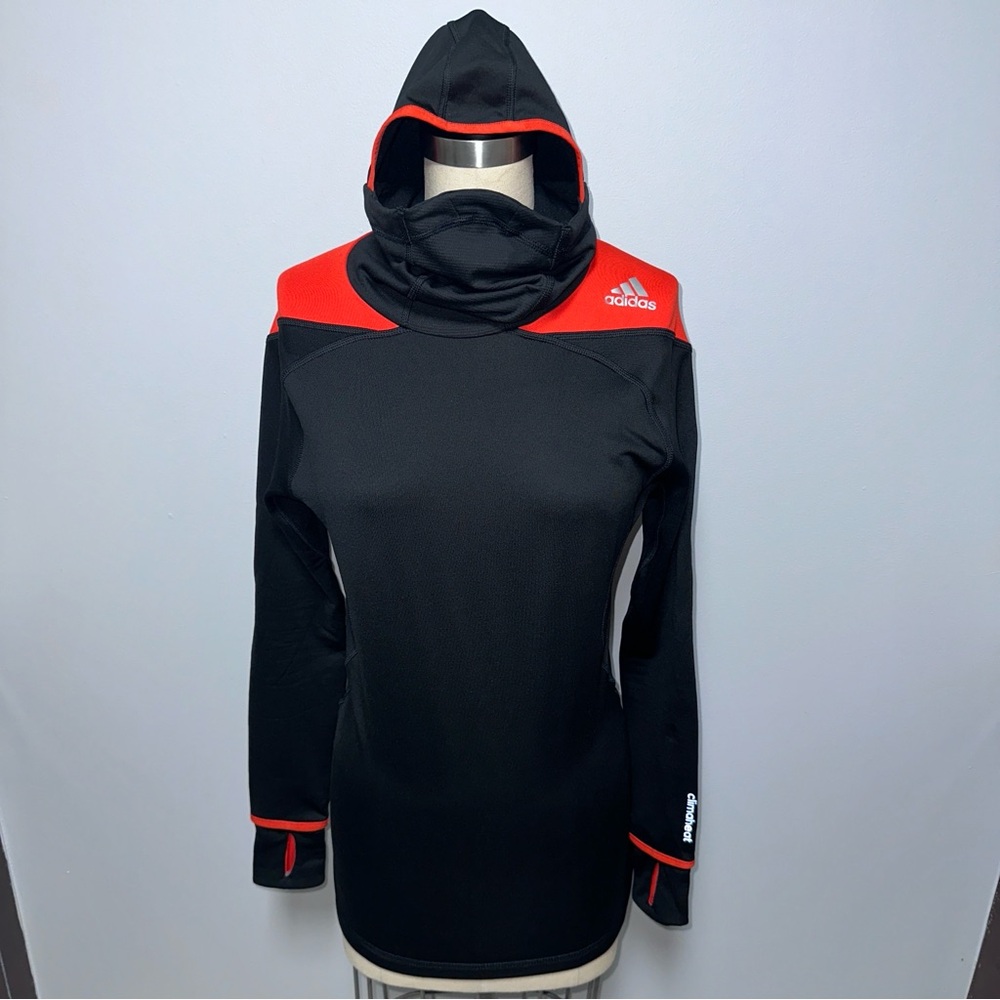*NWOT* Adidas Climaheat Long Sleeve Fleece Hoodie w/ High Neck for added Warmth